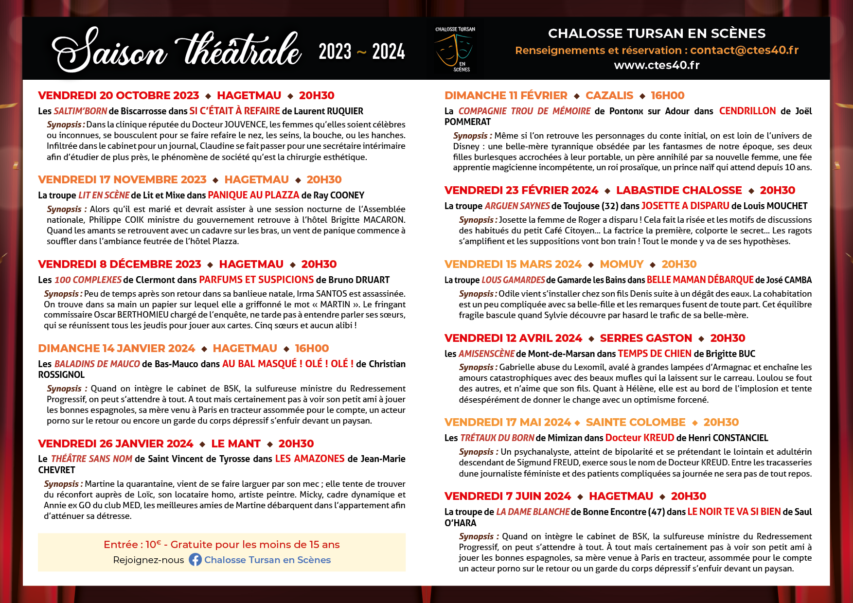 PROGRAMME SAISON 23-24