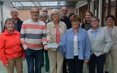 Remise du chèque de 500€ à l’association La Holi